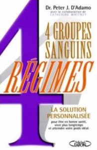 Régime Groupe Sanguin & Maigrir Groupe Sanguin: O, A, B, AB Régime D'Adamo
