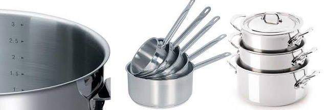 Je choisis des casseroles en inox