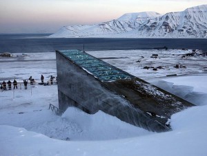 Coffre-fort de l'apocalypse vu de haut