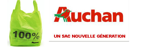 Un sac de caisse nouvelle génération chez Auchan