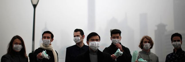 La pollution atmosphérique engloutit Shanghai