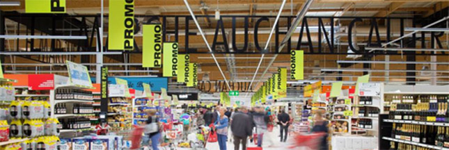 Un hypermarché Auchan 100% éclairé aux LED
